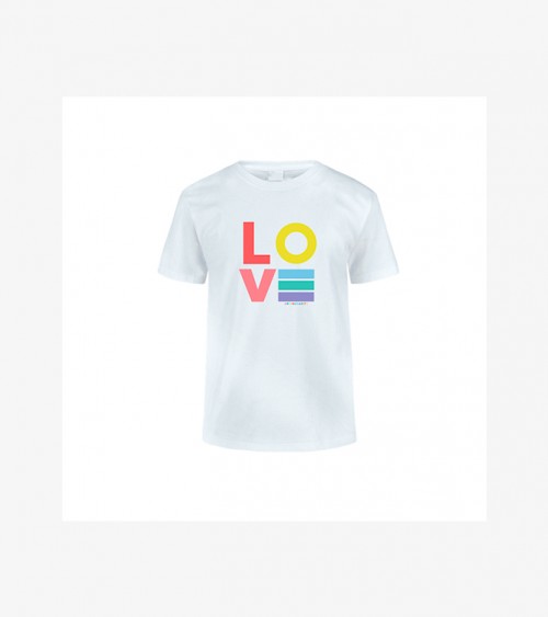 Youth tee t-shirt love rainbow boys girls